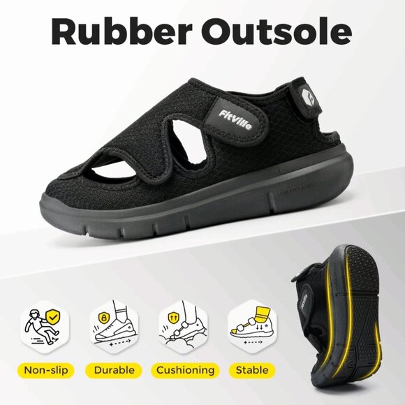 FitVille Mens "EasyTop V5" Recovery Sandal Shoes- Casual Walking- Size: 10W - Picture 11 of 17